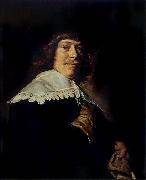 Frans Hals Portrait of a young man holding a glove china oil painting artist